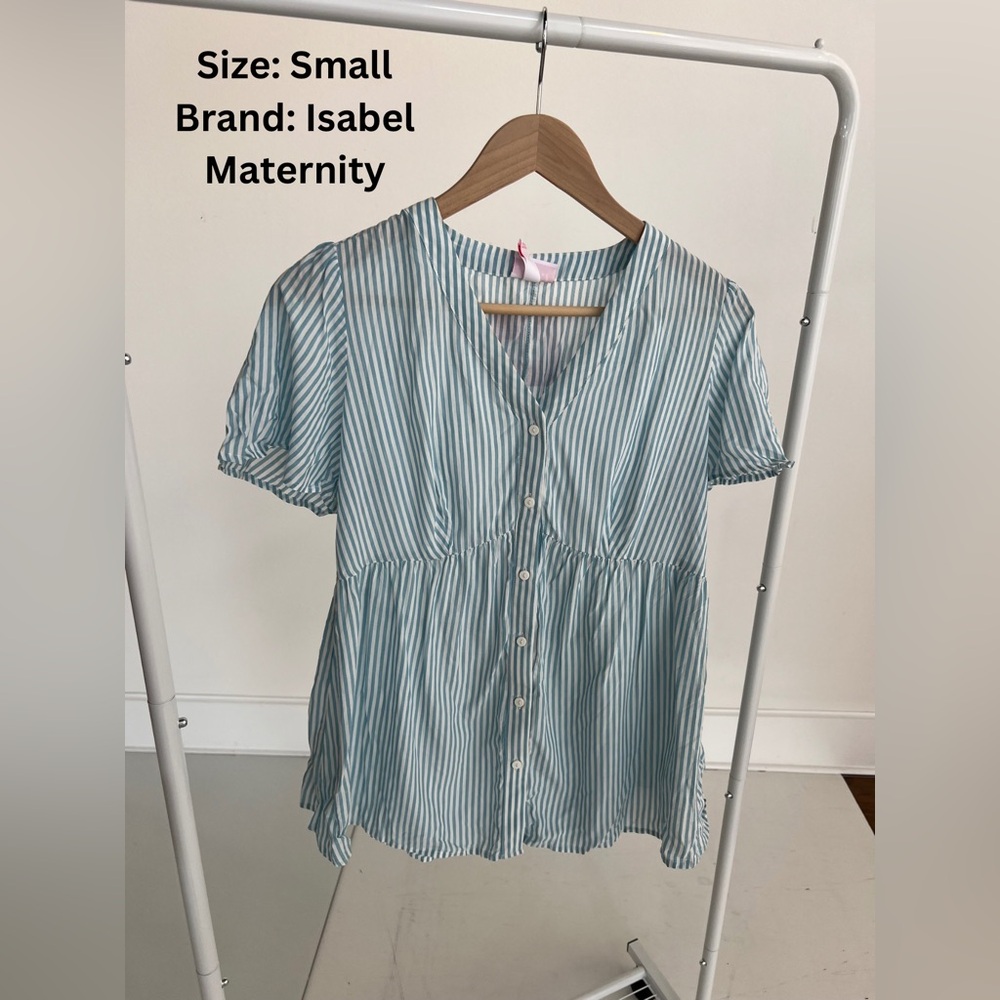 Women’s blue button up